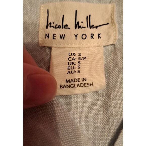 Nicole Miller New York Linen Sleeveless Tunic/ Mini Dress Women's S Minimalist - Picture 10 of 12